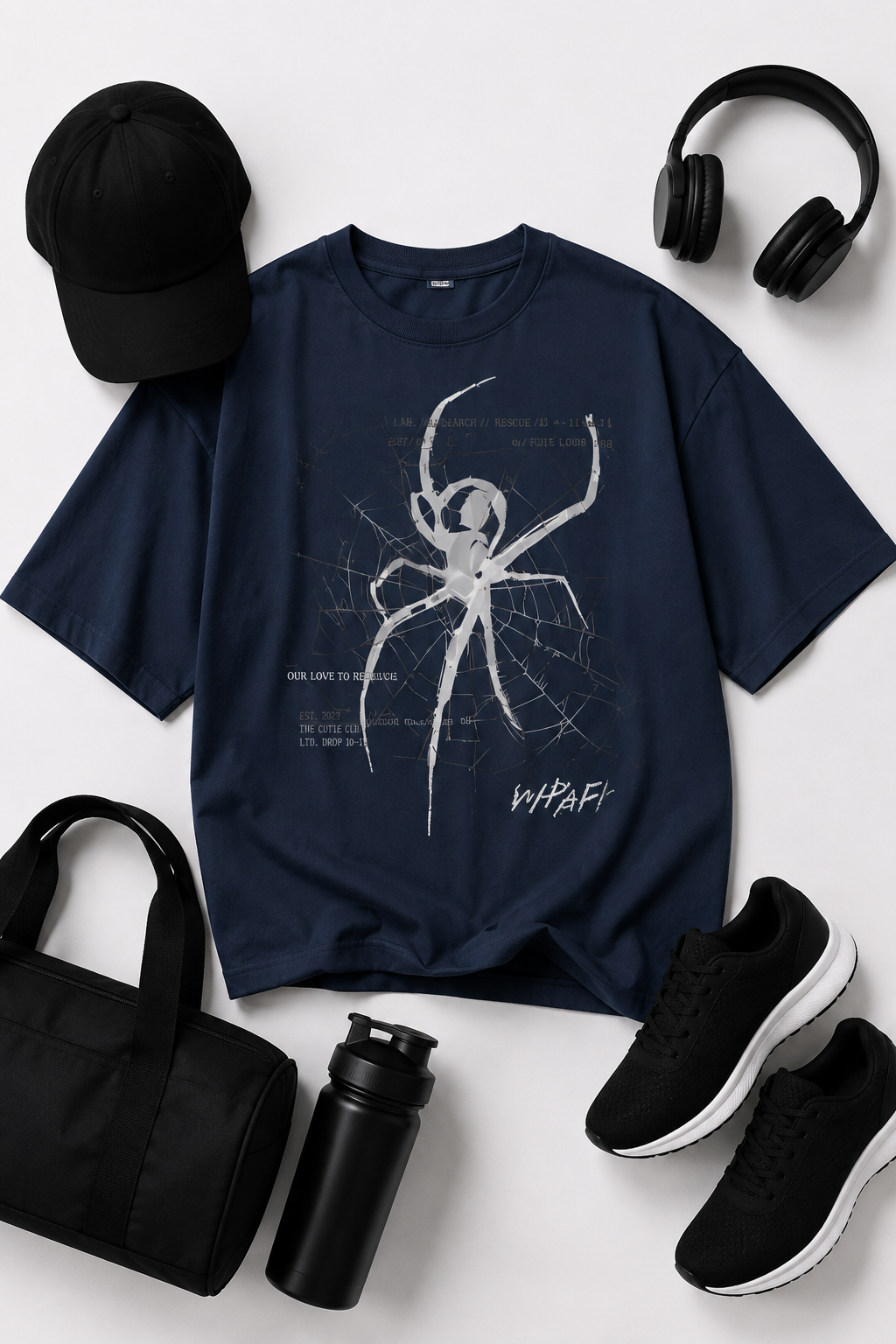 Spider Web Oversized Tee