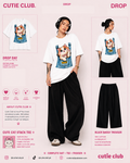 Pocket Kitty Tracksuit – White